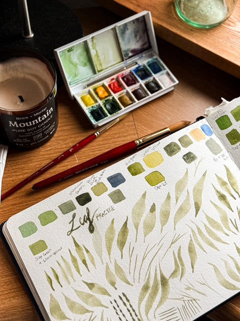 Wed June 17 —  Watercolor Sketchbook Foundations (Learn the Basics)